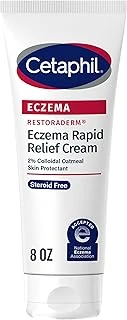 Cetaphil Eczema Restoraderm Flare-Up Relief Cream, For Eczema Prone Skin, 8 Oz, Barrier Repair, 48 Hour Hydration, 2% Skin Protectant Colloidal Oatmeal, Steroid Free ürün görseli 1