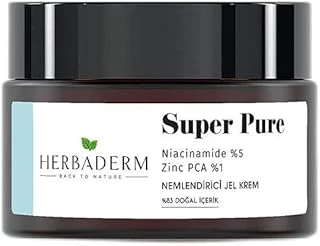 Herbaderm Super Pure Sivilce Karşıtı Niacinamide + Zinc Pca Nemlendirici Jel ürün görseli 1