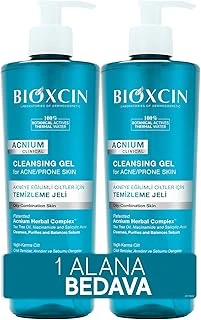 Bioxcin Acnium Sebum Dengeleyici Yüz Yıkama Jeli 500 Ml 1 Alana 1 Hediye – Salisilik Asit, Çay Ağacı Niasinamid İçeren Yağlı Akneye Eğilimli Ciltler İçin Temizleyici ürün görseli 1