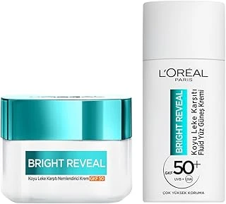 Paris Bright Reveal Koyu Karşıtı, Cilt Tonu Eşitleyici Spf50 Nemlendirici Niasinamid 50Ml & Spf 50+ Koyu Karşıtı Fluid Günlük Yüz Güneş Kremi 50Ml Cilt Bakım Seti ürün görseli 1