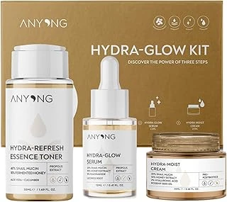 Anyong Salyangoz Özü Nemlendirici, Aydınlatıcı, Yatıştırıcı Cilt Bakım Kiti (Toni̇k, Serum, Krem) Niacinamide (50 Ml + 12 Ml + 20 Ml) ürün görseli 1