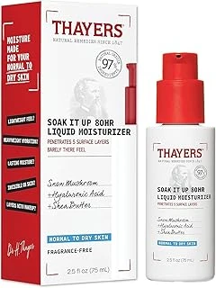 Thayers Soak It Up 80Hr Sıvı Nemlendirici, Hyaluronik Asit Kar Mantarlı Yüz Nemlendirici, Dermatolog Normal Kuru Ciltler Için Test Edilmiş Cilt Bakımı, 2.5 Oz ürün görseli 1