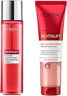 Paris Revitalift Glikolik Asit Peeling Etkili Tonik & Revitalift Cilt Yenileme Etkili Temizleme Jeli 150 Ml- Glikolik Asit Cilt Bakım Seti ürün görseli 1