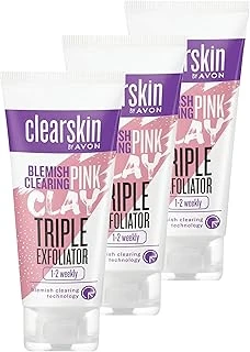 Avon Clearskin Karşıtı 3'Ü 1 Arada Pembe Kil Scrub 75 Ml. Üçlü Set ürün görseli 1