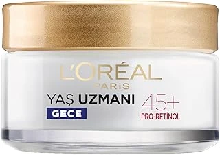 L'Oreal Paris Yaş Uzmanı 45+ Kırışıklık Karşıtı Sıkılaştırıcı Gece Kremi ürün görseli 1