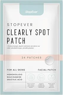 Stopever Clearly Spot Patch, Sivilce Karşıtı Şeffaf Plaster | Şeffaf, İnce, Hidrokolloid + Niacinamide + Salicylic Asit İçerikli Akne Karşıtı Yüz Bandı | 24 Adet ürün görseli 1