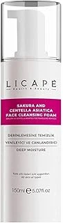 Licape Sakura Centella Asiatica Yüz Temizleme Köpüğü – Arındırıcı, Nemlendirici Cilt Bariyeri Yüz Yıkama Köpüğü – Hassas Ciltlere Uygun – 150 Ml ürün görseli 1