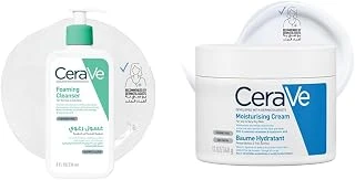 Yüz Bakım Seti: Kuru Ciltlere Özel Nemlendirici 340 Gr & Köpüren Temizleyici 236 Ml ürün görseli 1