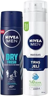 Men Erkek Sprey Deodorant Dry Fresh 72 Saat Anti-Perspirant Koruma 150Ml Men Hassas Tıraş Jeli 200Ml, Hassas Ciltlere Özel Hızlı Koruma, Yanma Karşıtı, Alkolsüz Formül ürün görseli 1