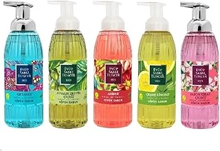 Köpük Sabun Okyanus, Amber, Ayvalık Zeytin Çiçeği, Japon Kiraz Çiçeği Çeşme Limonu 500 Ml (5 Adet) ürün görseli 1