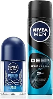 Men Erkek Sprey Deodorant Deep Beat 150Ml Mini Roll-On Fresh 25Ml Set, Ter Karşıtı Koruma ürün görseli 1