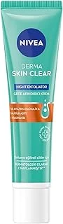 Derma Skin Clear Night Exfoliator Gece Arındırıcı 40Ml,%8 Glikolik Asit (Aha) Salisilik Asit (Bha) Ile Sivilce Karşıtı Etki,Eşit Cilt Tonu ürün görseli 1