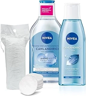 Canlandırıcı Micellar Makyaj Temizleme Suyu 400Ml, Aminoasit, E Vitamini Nemlendirici Tonik 200Ml ürün görseli 1