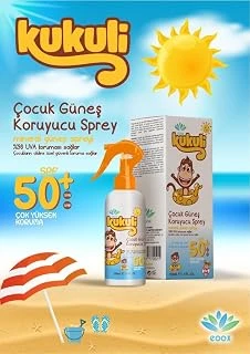Eoox Kukuli Çocuklar Için Güneş Koruyucu Sprey Spf50 150 Ml (Orijinal Ürün) ürün görseli 1