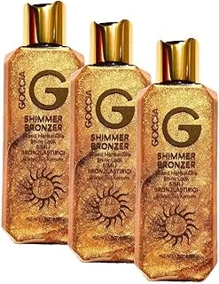 Goccia Shimmer Bronzer 150Ml Simli Bronzlaştırıcı – Cildinizde Parlayan Güzellik, Işıltınızı Yansıtın (3 Paketi) ürün görseli 1