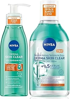 Derma Skin Clear Karşıtı Yüz Temizleme Jeli 150Ml Micellar Makyaj Temizleme Suyu 400Ml ürün görseli 1