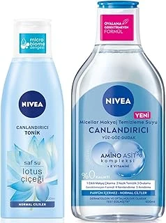 Canlandırıcı Micellar Makyaj Temizleme Suyu 400Ml Nemlendirici Tonik 200Ml, Arındırıcı, Normal Cilt, Yüz Temizleyici ürün görseli 1