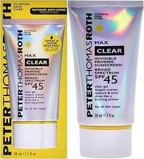 Peter Thomas Roth | Clear Görünmez Astar Güneş Koruyucu Geniş Spektrumlu Spf 45 | Spf Ile Makyaj Astarı, İpeksi Kaplamalı Suya Dayanıklı Güneş Koruyucu Jel, 1.5 Fl Oz ürün görseli 1