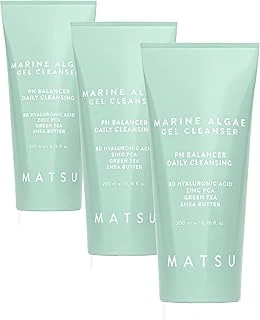 Matsu Professional Marine Algae, Sebum Dengeleme Günlük Yüz Temizleme Jeli, 200 Ml (3 Paketi) ürün görseli 1