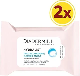 Diadermine Hydralist Yüz Temizleme Mendili, 25'Li, 2 Adet ürün görseli 1