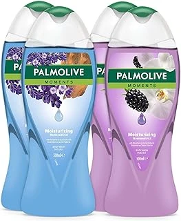 Palmolive Moments Lavanta Yağları Böğürtlen Ile Nemlendirici Banyo Duş Jeli 500Ml X 4 Adet ürün görseli 1