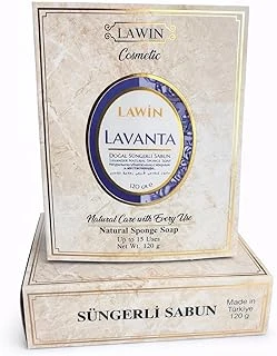 Lavanta Doğal Süngerli Sabun, Lavanta Kokulu, Duş Için Zengin Köpüklü, 120G ürün görseli 1