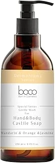 Boco%100 Saf Doğal Kastil Sıvı Sabunu 250 Ml | Mandalina & Yasemin Uçucu Yağlı | Kuruluk Yaşayan Ciltler Için | El, Yüz & Vücut Temizleyici ürün görseli 1