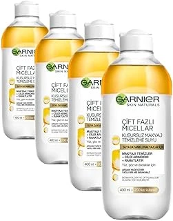 Skin Naturals Çift Fazlı Micellar Kusursuz Makyaj Temizleme Suyu (400 Ml) (4 Paketi) ürün görseli 1