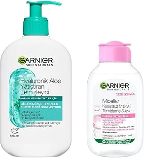 Hyaluronik Aloe Nemlendiren Yatıştıran Temizleyici 250 Ml & Micellar Kusursuz Makyaj Temizleme Suyu (100 Ml) Cilt Bakım Seti ürün görseli 1