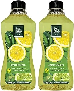 Sabri̇ Çeşme Limonu Doğal Zeytinyağlı Sıvı Sabun 1,5 Lt (2) ürün görseli 1