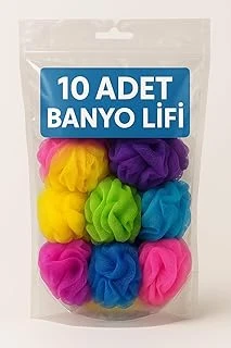 10 Adet Banyo Lifi Vücut Kesesi Top Lif ürün görseli 1
