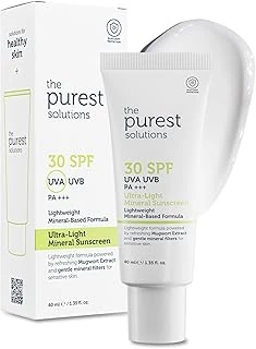 The Purest Solutions Mineral Filtreli Güneş Koruyucu Spf 30,%100 Çinko Bazlı, Hassas Cilt, 40 Ml ürün görseli 1
