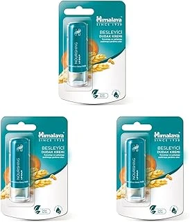 Himalaya Besleyici Dudak Kremi, Lip Balm, Buğday Yağı, Nemlendirici,%100 Doğal Renk, Silikon İçermez, 4,5 Gr (3 Paketi) ürün görseli 1