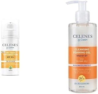 Celenes Herbal Dry Touch Yüksek Korumalı Fluid 50 Spf Güneş Koruyucu Yüz Dekolte Bölgesixcelenes Sea Buckthorn Temızleme Jelı 250Ml Yağlı/Karma Ciltler ürün görseli 1