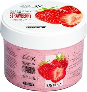 Zenix Professional Çilek Özlü Yüz Vücut Peelingi, Kolajenli, 275 Ml ürün görseli 1