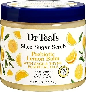 Dr.Teals Prebiotic Lemon Balm Shea Sugar Scrub Vücut Peelingi 538Gr ürün görseli 1