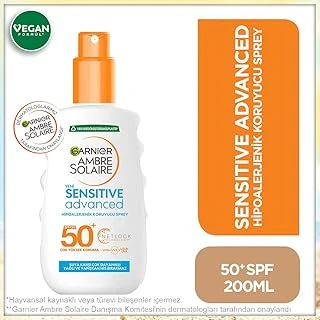 Ambre Solaire Sensitive Advanced Güneş Koruyucu Sprey Gkf50+ 200 Ml ürün görseli 1