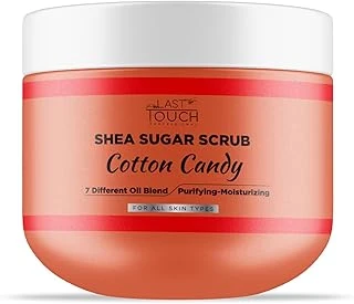 Body Scrub Besleyici, Nemlendirici Arındırıcı, Shea Scrub 300 Ml (Cotton Candy) ürün görseli 1