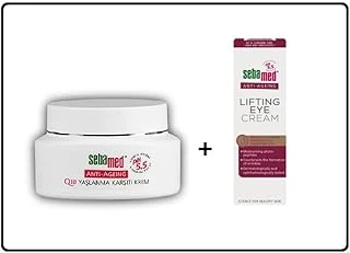 Q10 Yaşlanma Karşıtı Yüz Bakım Kremi 50Ml + Anti Aging Kırışıklık Karşıtı Göz Kremi 15Ml 2'Li Set ürün görseli 1