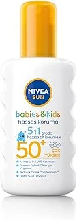Sun Spf50+ Çocuklar Bebekler İçin Yüksek Güneş Koruyucu Sprey 200Ml,Hassas Cilt,Parfümsüz ürün görseli 1