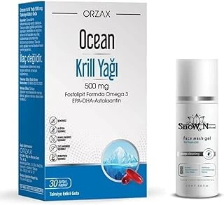 Krill Oil (Epa - Dha - Astaksantin) 500Mg 30 Softgel + 100Ml Facial Cleanser Hediye, Snwcsmtc1 ürün görseli 1