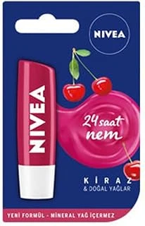 Kiraz Dudak Bakım Kremi, 24 Saat Nem, Mineral İçermez ürün görseli 1