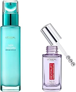 Paris Nem Terapisi Aloe Vera Suyu Normalden Karmaya Ciltler & Revitalift Filler Aydınlatıcı Göz Serumu 20Ml Cilt Bakım Seti ürün görseli 1