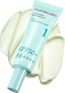 Numbuzin No. 1 Şeffaf Filtre Güneş Esansı | Beyaz Gölge Yok, Nemlendirici, Nemlendirici, Serinletici, Hafif Yüzey (1,69 Fl Oz (1'Li Paket)) ürün görseli 1