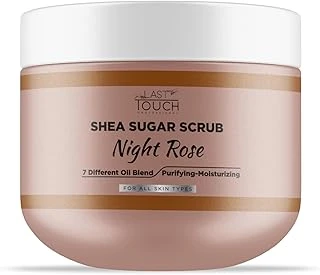 Body Scrub Besleyici, Nemlendirici Arındırıcı, Shea Scrub 300 Ml (Night Rose) ürün görseli 1