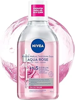 Aqua Gül Suyu İçeren Çift Fazlı Micellar Makyaj Temizleme Suyu 400Ml,Yüz Göz Dudak, Spf Filtrelerini Temizler ürün görseli 1