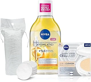 Micellar Makyaj Temizleme Suyu 400Ml Cellular Expert Cushion Yüz Güneş Krem,Orta Ton,Pamuk Hediye ürün görseli 1