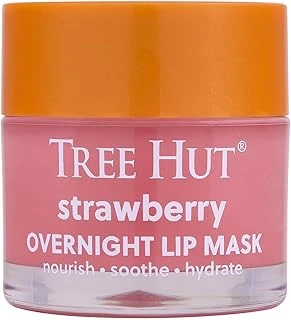 Tree Hut Çilek Gecede Dudak Maskesi | Bir Gecede Bırakın Yumuşak, Sulu Dudaklara Uyanın | Kişisel Bakım Rutininizi Yükseltin | .06 Oz. ürün görseli 1