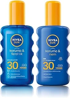 Sun Spf 30 Koruma & Ferahlık Transparan, Suya Dayanıklı, Güneş Spreyi (200 Ml) Sun Spf 30 Koruma & Nem Güneş Spreyi, Suya Dayanıklı Nemlendirici Güneş Kremi (200 Ml) ürün görseli 1