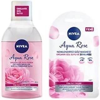 (Mini Pamuk Hediye) Aqua Makyaj Temizleme Suyu 400 Ml + Göz Maskesi Set (1 Adet) ürün görseli 1